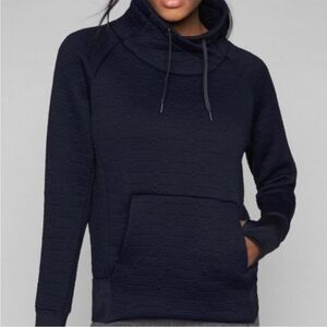 Athleta Women's Elevation Jacquard Pullover Sweater in Navy Size XS Style 159048